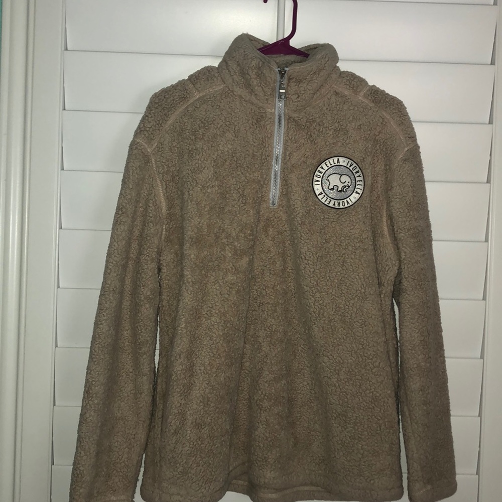 light brown fuzzy jacket